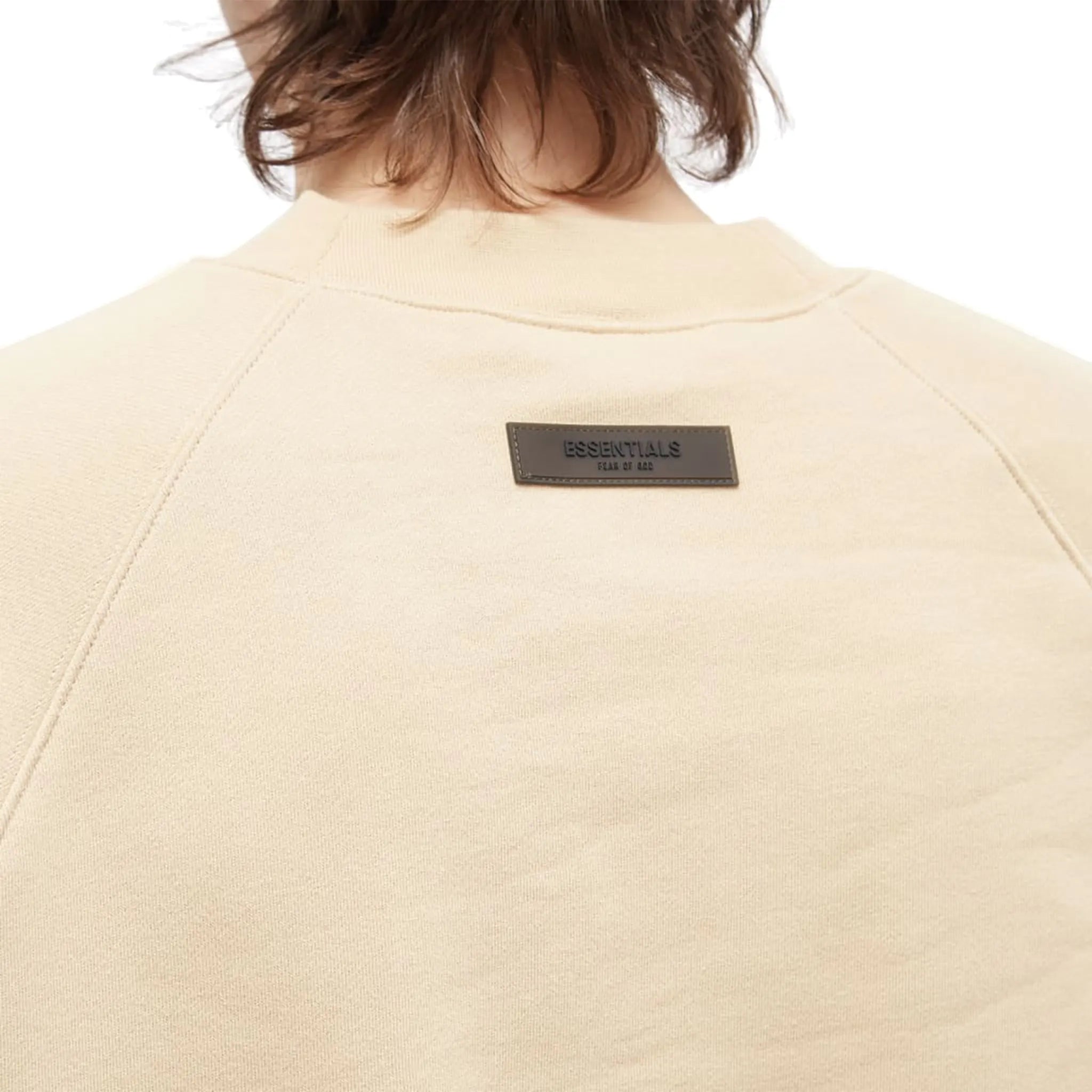 Detail view of Fear Of God Essentials Sand Sweatshirt (SS23)